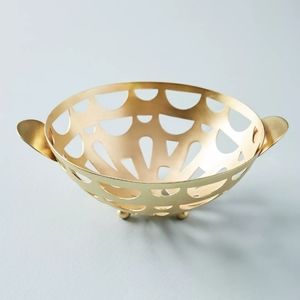 New Anthropologie Mali Colander - Round, gold